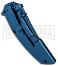 Kershaw Outright A/O Frame Lock Knife Blue/Black G-10 Blue 8320 6 Kershaw Outright A/O Frame Lock Knife Blue/Black G-10 Blue 8320 -Grind worx Kershaw Outright AO FL Blue Black G 10 Blue 8320 BHQ 80595 jr side large