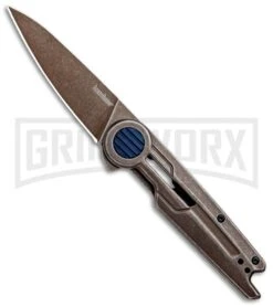 Kershaw Parsec Frame Lock Knife Brown PVD Stainless Steel - Brown SW