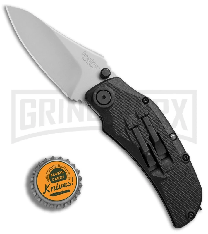 Kershaw Payload Folding 3.375" Knife W/ 5-Bit Screwdriver Set - Bead Blast 6 Kershaw Payload Folding 3.375" Knife W/ 5-Bit Screwdriver Set - Bead Blast - Image 6