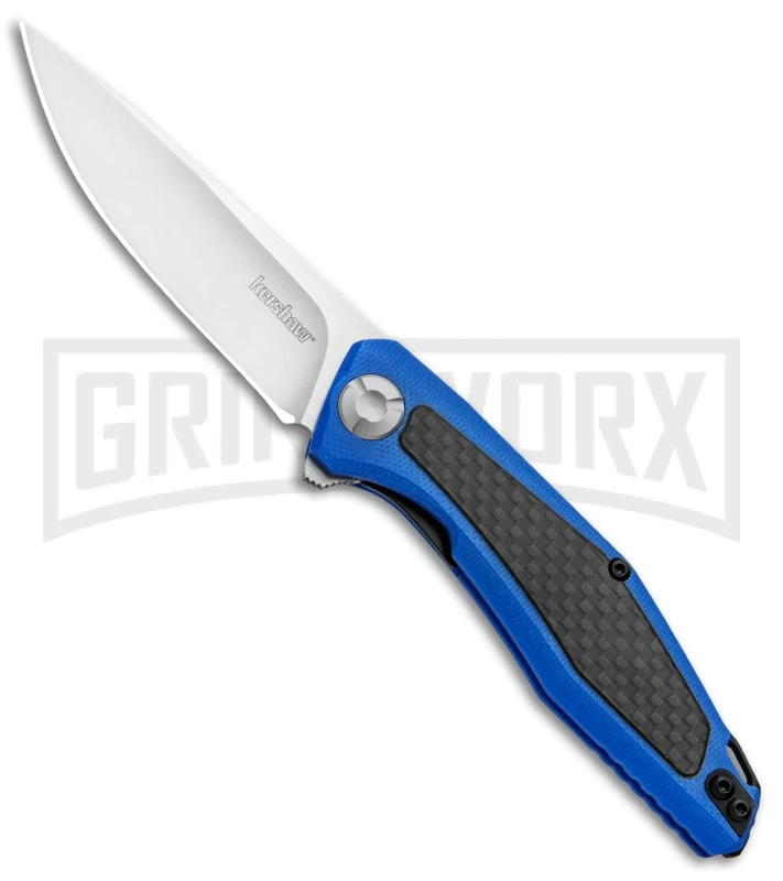 Kershaw Sinkevich Atmos Liner Lock Knife Blue G-10/Carbon Fiber Satin 1 Kershaw Sinkevich Atmos Liner Lock Knife Blue G-10/Carbon Fiber Satin