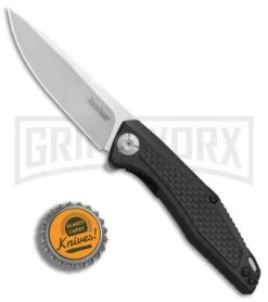 Kershaw Sinkevich Atmos Liner Lock Knife Black G-10/Carbon Fiber Satin 7 Kershaw Sinkevich Atmos Liner Lock Knife Black G-10/Carbon Fiber Satin -Grind worx Kershaw Sinkevich Atoms Black G10 CF satin BHQ 80582 er bottlecap large