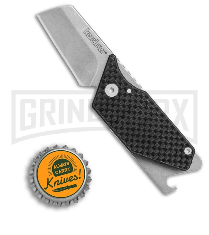 Kershaw Sinkevich Pub Carbon Fiber Folding Knife - Stonewash Plain 4 Kershaw Sinkevich Pub Carbon Fiber Folding Knife - Stonewash Plain - Image 4