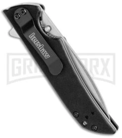 Kershaw Skyline Black G-10 Folding Knife - Stonewash Plain -Grind worx Kershaw Skyline Black SW 1760 BHQ 8520 jr side 2 large