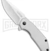 Kershaw Valve Frame Lock Knife Bead Blast Stainless Steel - Stonewash