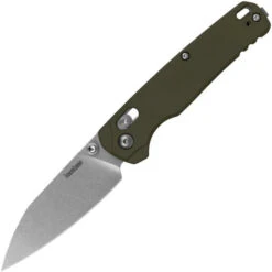 Kershaw Bel Air Folding Knife OD Green Aluminum Handle Magnacut Plain Edge Stonewash Finish KS6105OLSW -Grind worx aa038731 0f3d 4735 be1e 5b8481c7cfe0 04598.1750866295