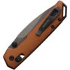Kershaw Mini Iridium Folding Knife Bronze Aluminum Handle D2 Spear Point Plain Edge Blackwash Finish KS2051BRZBW