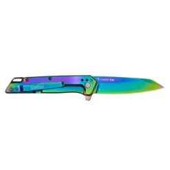 Kershaw Misdirect Folding Knife Rainbow Stainless Steel Handle 4Cr14 Reverse Tanto Plain Rainbow Blade 1365RBW 10 Kershaw Misdirect Folding Knife Rainbow Stainless Steel Handle 4Cr14 Reverse Tanto Plain Rainbow Blade 1365RBW -Grind worx bww 1 58174.1737645134