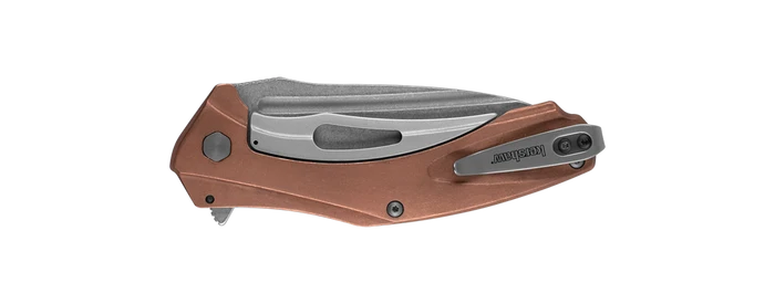 Discontinued Kershaw Natrix XL Sub-Frame Lock Knife Copper Handle Plain D2 Edge 7008CU 2 Discontinued Kershaw Natrix XL Sub-Frame Lock Knife Copper Handle Plain D2 Edge 7008CU - Image 2