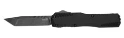 Kershaw Livewire OTF Auto Knife Black Aluminum Handle Tanto Plain Black Blade 9000T
