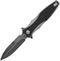 Kershaw Decimus Framelock A/O Knife Black Gray Handle Black Plain Edge 1559