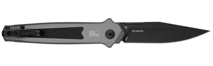 Kershaw Launch 17 Automatic Knife Gray Aluminum Handle S35VN Plain Black Blade 7951 2 Kershaw Launch 17 Automatic Knife Gray Aluminum Handle S35VN Plain Black Blade 7951 - Image 2