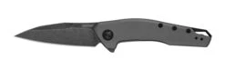Kershaw Sanctum Folding Knife Gray Stainless Steel Handle 8Cr13MoV Wharncliffe Plain Edge 1815