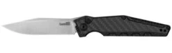 Kershaw Launch7 Auto Knife Black Carbon Fiber Handle Magnacut Plain Edge Stonewash Finish 7900CF