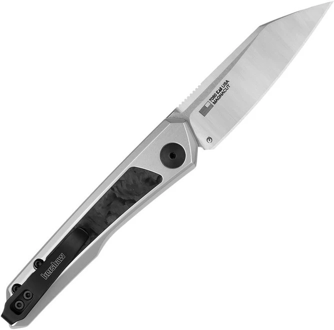 Kershaw Launch 20 Button Lock Auto Knife Gray Aluminum/Carbon Fiber Handle Magnacut Plain Edge KS7050 2 Kershaw Launch 20 Button Lock Auto Knife Gray Aluminum/Carbon Fiber Handle Magnacut Plain Edge KS7050 - Image 2