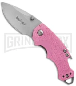 Kershaw Pink Shuffle Folder Knife Multi-Tool - Bead Blast Plain