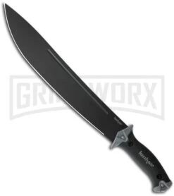 Kershaw Camp 14 Fixed Blade 14" Knife Black Machete W/ Sheath