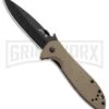 Kershaw Emerson CQC-4K Brown Folding Knife - Black Plain