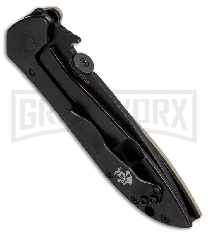 Kershaw Emerson CQC-4K Brown Folding Knife - Black Plain 2 Kershaw Emerson CQC-4K Brown Folding Knife - Black Plain - Image 2