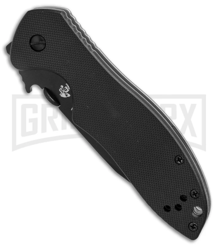 Kershaw Emerson CQC-7K Black G-10 Tanto Knife - Black Plain 2 Kershaw Emerson CQC-7K Black G-10 Tanto Knife - Black Plain - Image 2