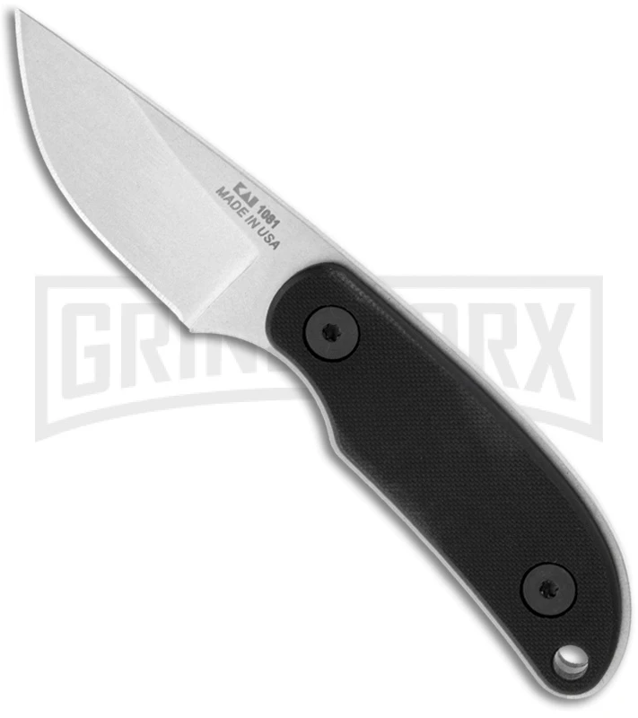 Kershaw Mini Skinner Fixed Blade Knife - Stonewash Plain 1 Kershaw Mini Skinner Fixed Blade Knife - Stonewash Plain