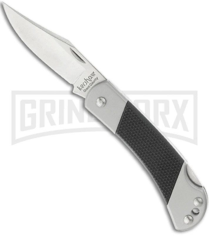 Kershaw Grant County Pocket Knife - Satin Plain 1 Kershaw Grant County Pocket Knife - Satin Plain