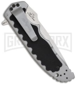 Kershaw Groove Folding Knife - Satin Plain 3 Kershaw Groove Folding Knife - Satin Plain -Grind worx kershaw groove 1730 back large