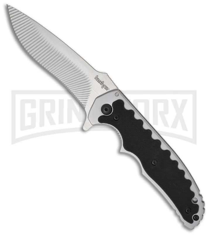 Kershaw Groove Folding Knife - Satin Plain 1 Kershaw Groove Folding Knife - Satin Plain
