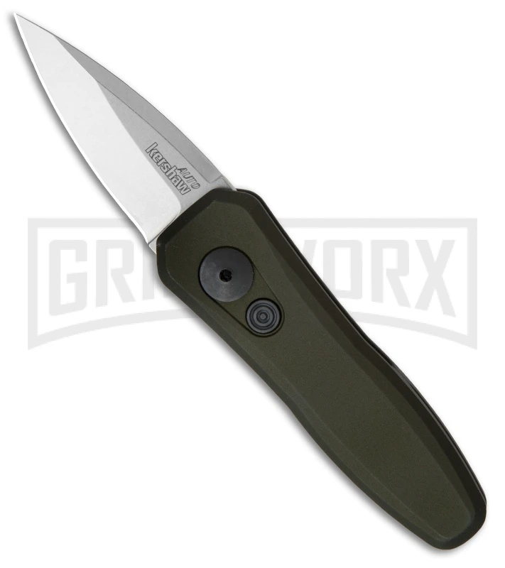 Kershaw Launch 4 OD Green Automatic Knife CA Legal - Stonewash Plain 1 Kershaw Launch 4 OD Green Automatic Knife CA Legal - Stonewash Plain