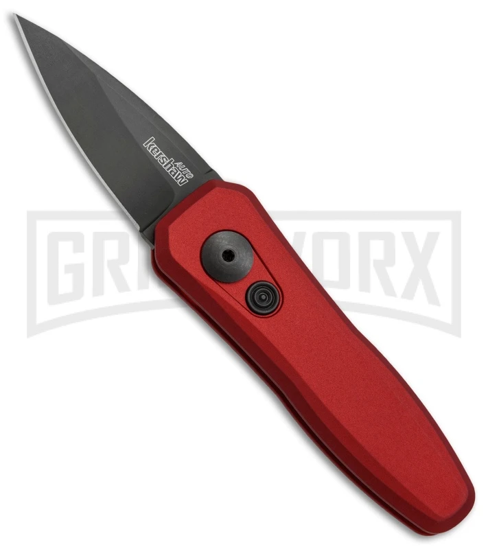 Kershaw Launch 4 Red Automatic Knife CA Legal - Black Plain 4TH18 1 Kershaw Launch 4 Red Automatic Knife CA Legal - Black Plain 4TH18