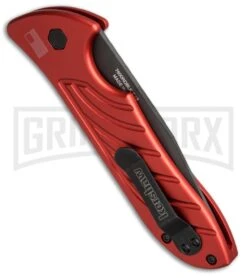 Kershaw Emerson Launch 5 Red Automatic Knife - Black Plain 5 Kershaw Emerson Launch 5 Red Automatic Knife - Black Plain -Grind worx kershaw launch 5 red 7600rdblk BHQ 49079 dl side large 1
