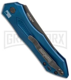 Kershaw Launch 6 Blue Automatic Knife - Black Plain -Grind worx kershaw launch 6 blue 7800BLUBLK BHQ 37862 er side large
