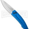 Kershaw Launch 2 Blue Aluminum Automatic Knife - Stonewash Plain