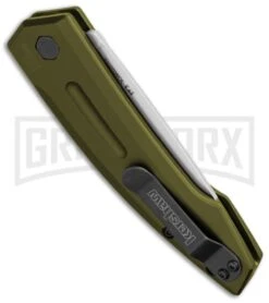 Kershaw Launch 2 OD Green Aluminum Automatic Knife - Stonewash Plain 6 Kershaw Launch 2 OD Green Aluminum Automatic Knife - Stonewash Plain -Grind worx kershaw launch auto 2 sw 7200swol cm bhq 32693 jr side 1 large