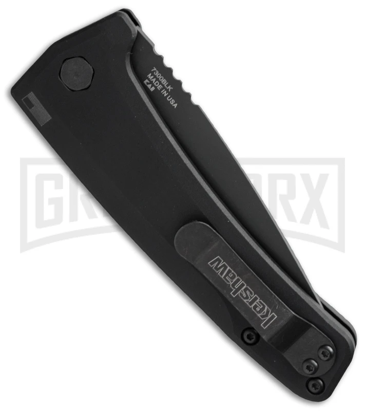 Kershaw Launch 3 Black Aluminum Automatic Knife - Black Plain 3 Kershaw Launch 3 Black Aluminum Automatic Knife - Black Plain - Image 3
