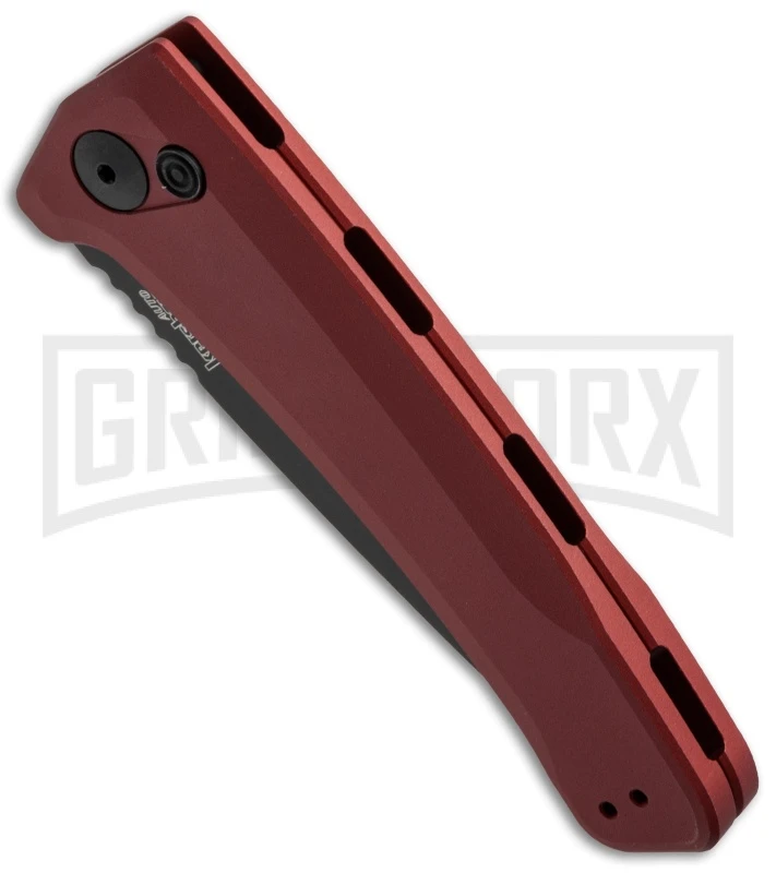 Kershaw Launch 3 Red Automatic Knife - Black Plain 2 Kershaw Launch 3 Red Automatic Knife - Black Plain - Image 2