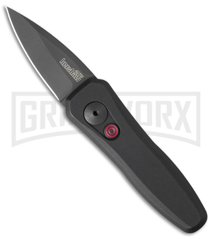 Kershaw Launch 4 Black Automatic Knife CA Legal - Black Plain 1 Kershaw Launch 4 Black Automatic Knife CA Legal - Black Plain