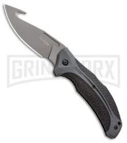 Kershaw LoneRock Gut Hook Folding Knife - Gray Plain