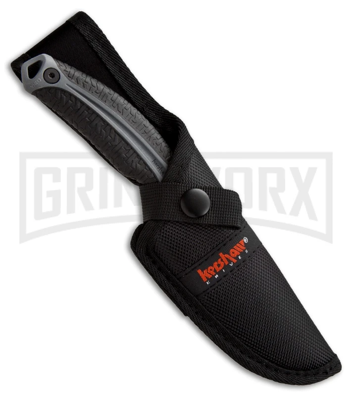 Kershaw LoneRock Small Fixed Blade Knife - Gray Plain 2 Kershaw LoneRock Small Fixed Blade Knife - Gray Plain - Image 2