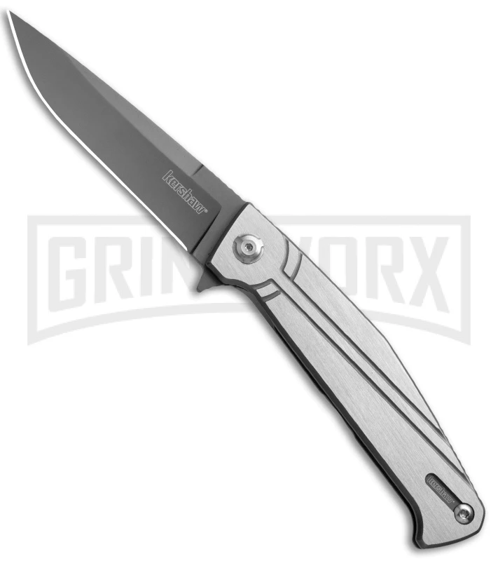 Kershaw Nura 3.5 Folding Knife - Gray Plain 1 Kershaw Nura 3.5 Folding Knife - Gray Plain