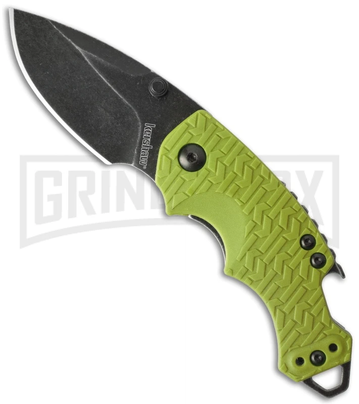 Kershaw Shuffle Liner Lock Knife Lime - BlackWash 1 Kershaw Shuffle Liner Lock Knife Lime - BlackWash