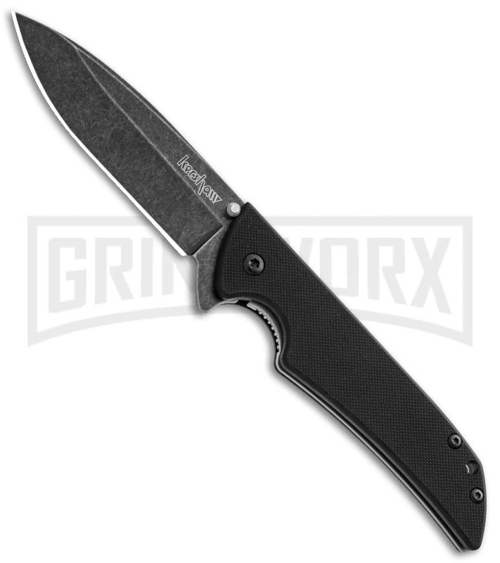 Kershaw Skyline Black G10 Folding Knife - BlackWash Plain 1 Kershaw Skyline Black G10 Folding Knife - BlackWash Plain