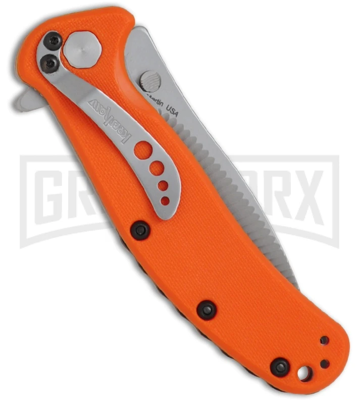 Kershaw Zing Orange Folding Knife - Bead Blast Plain 2 Kershaw Zing Orange Folding Knife - Bead Blast Plain - Image 2