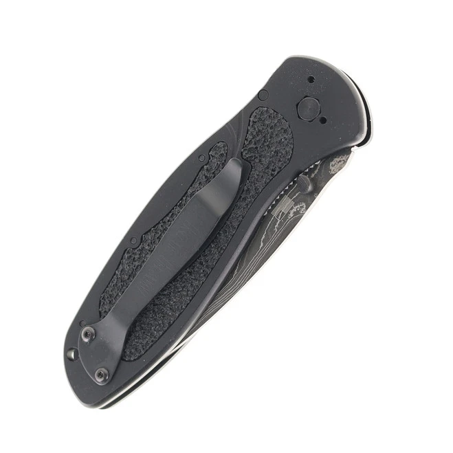 Kershaw Blur Assisted Knife Black Aluminum Handle Plain Damascus Blade 1670BLKDAM 4 Kershaw Blur Assisted Knife Black Aluminum Handle Plain Damascus Blade 1670BLKDAM - Image 4