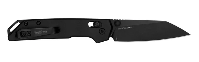 Kershaw Mini Iridium Folding Knife Black Aluminum Handle D2 Reverse Tanto Plain Black Blade 2051RBLK 2 Kershaw Mini Iridium Folding Knife Black Aluminum Handle D2 Reverse Tanto Plain Black Blade 2051RBLK - Image 2